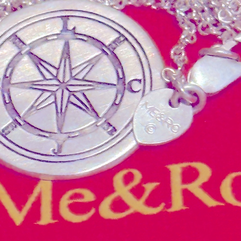 WOW POSHMARK Authentic Me & Ro Limited Edition Sterling Silver Compass Necklace